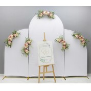 White Acrylic Wedding Backdrop