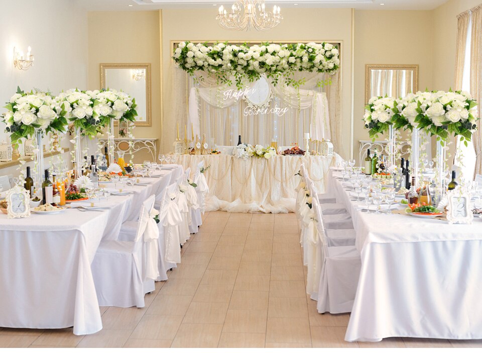 long table decor for wedding