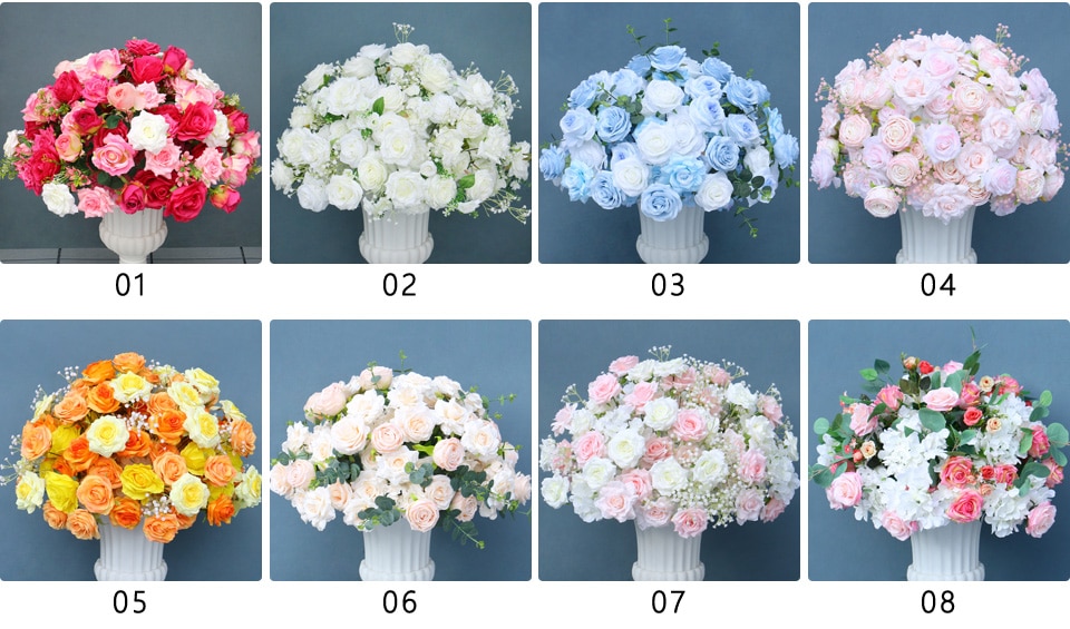 Properly arranging flowers to withstand outdoor conditions