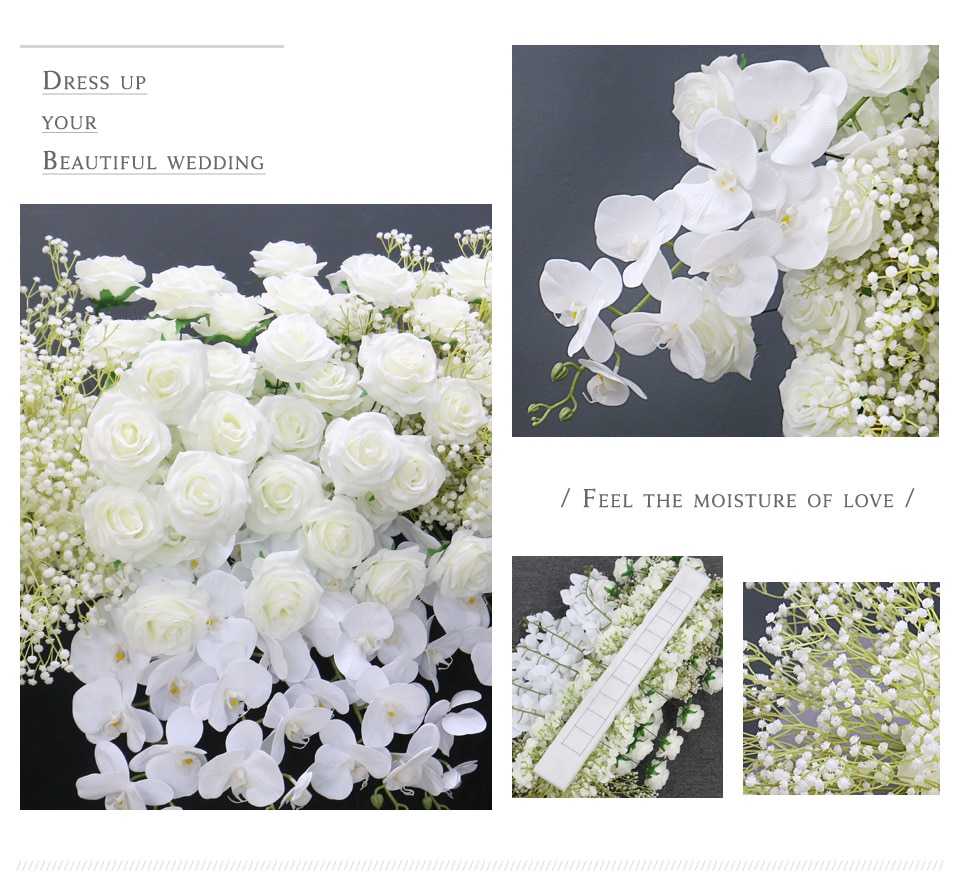 long and low silk flower arrangements3