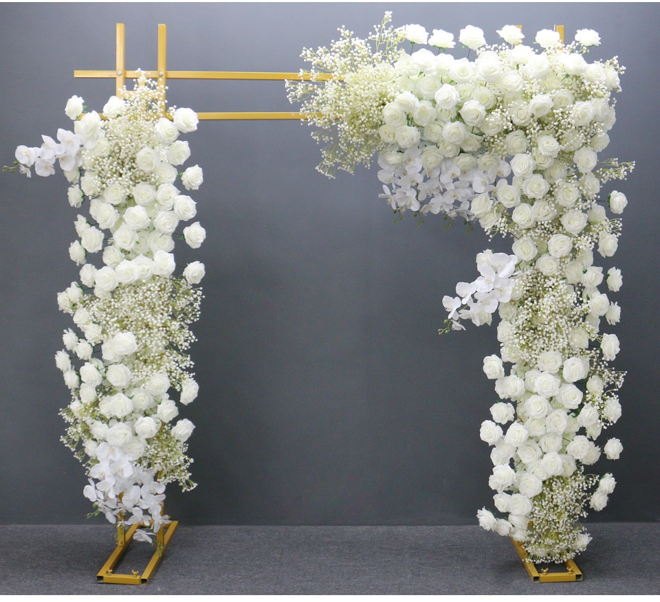 long and low silk flower arrangements4