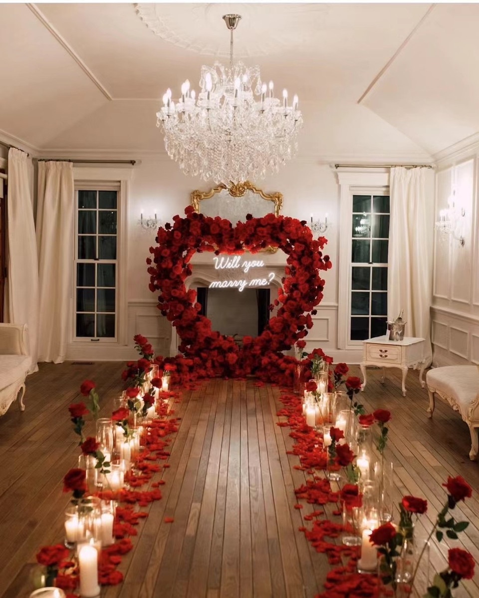 Candlelight Ambiance: Using candles to create a romantic atmosphere.